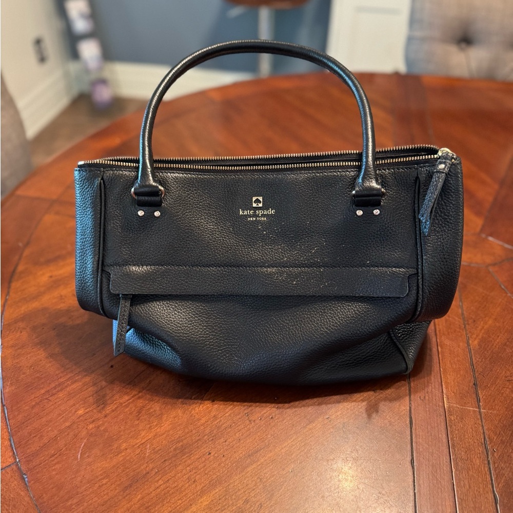 Kate Spade Black Leather Satchel